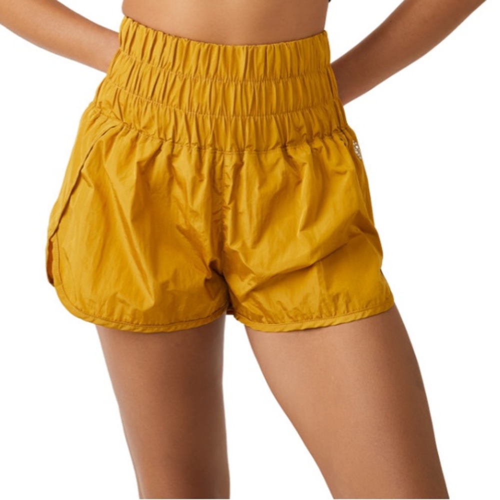 FP Movement by Free People Mustard High-Waisted Shorts Size XS